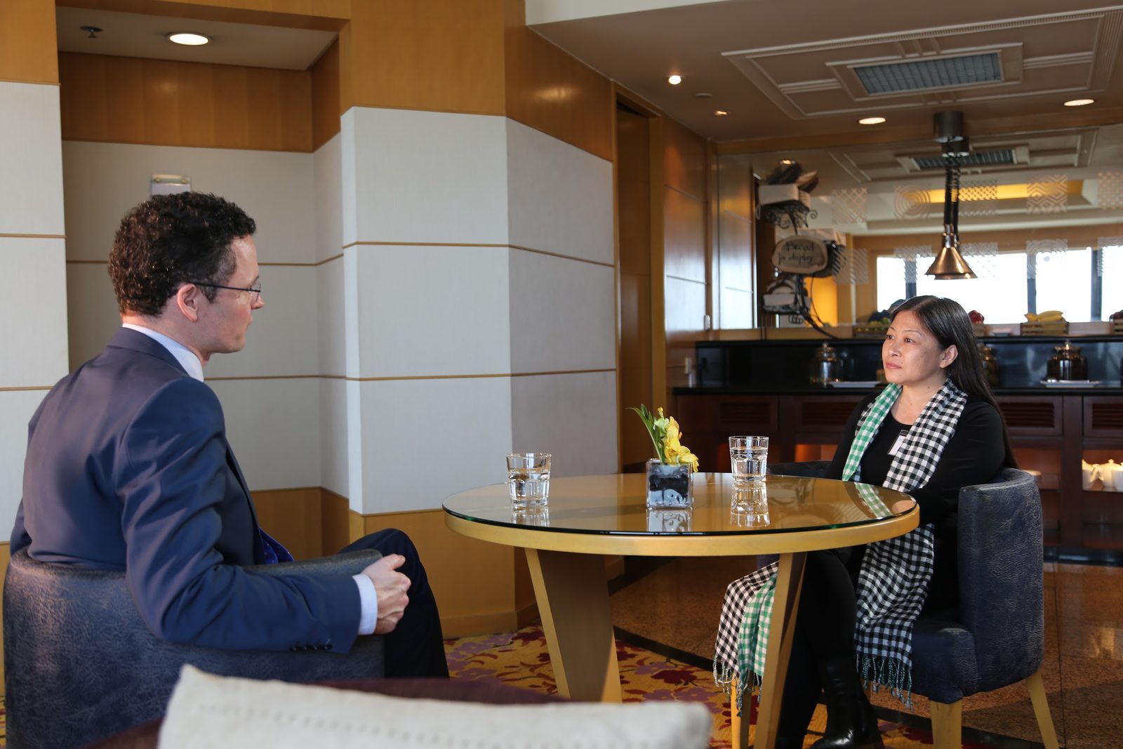 Nguyễn Phi Vân in a bilateral dialogue session